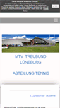 Mobile Screenshot of mtvtreubundtennis-lueneburg.de